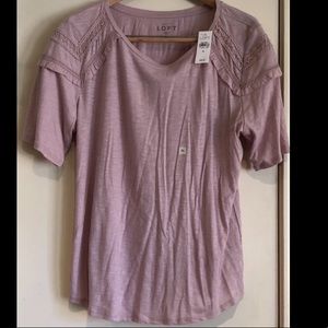LOFT Pale Pink Blouse